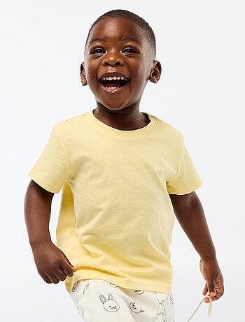 Camiseta lisa de punto de algodón