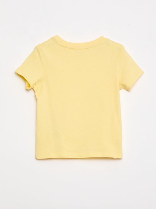 Camiseta lisa de punto de algodón - Kiabi