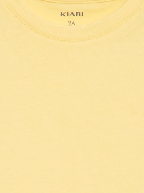 Camiseta lisa de punto de algodón - Kiabi