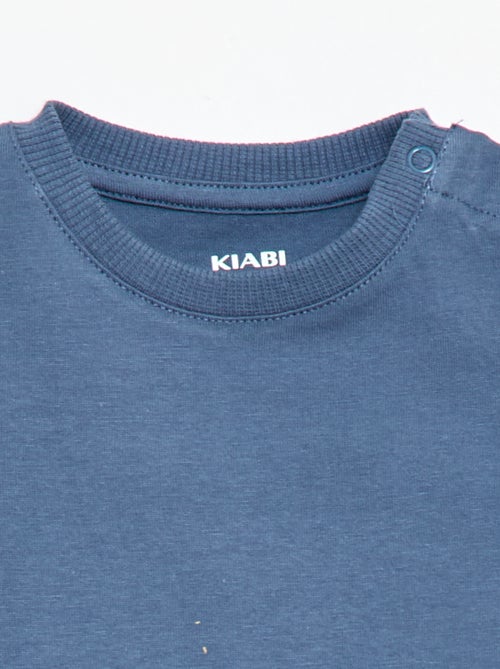 Camiseta lisa de punto de algodón - Kiabi