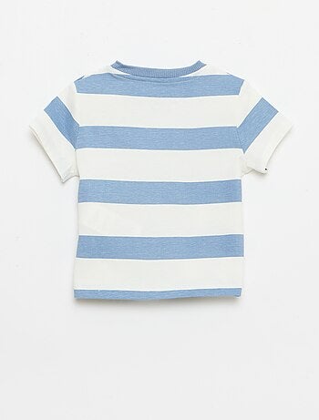 Camiseta lisa de punto de algodón