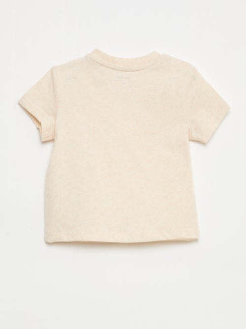 Camiseta lisa de punto de algodón - Kiabi