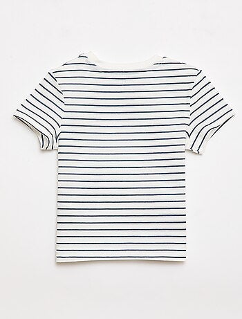 Camiseta lisa de punto de algodón