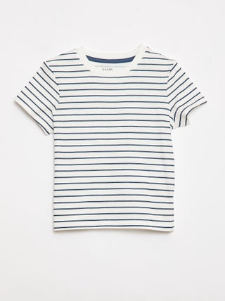 Camiseta lisa de punto de algodón