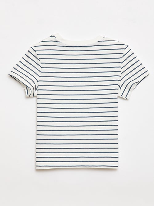 Camiseta lisa de punto de algodón - Kiabi