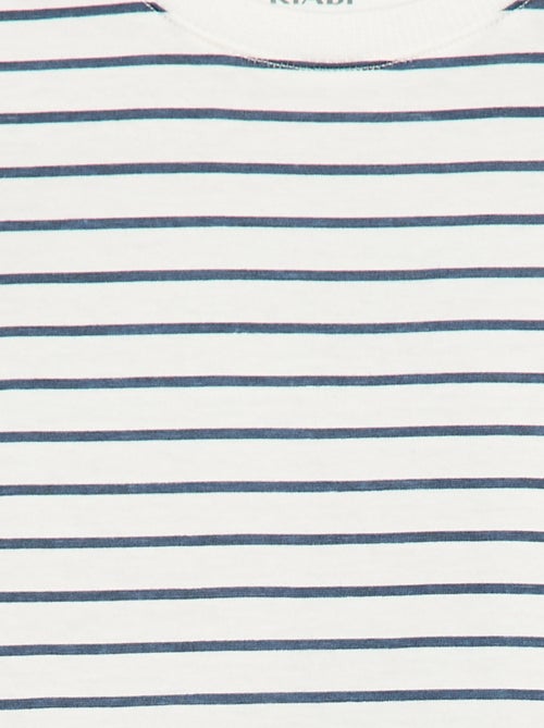 Camiseta lisa de punto de algodón - Kiabi