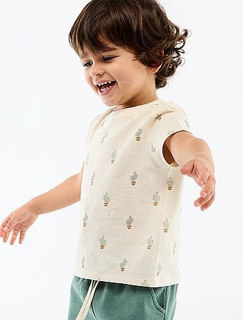 Camiseta lisa de punto de algodón