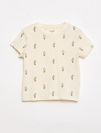 Camiseta lisa de punto de algodón