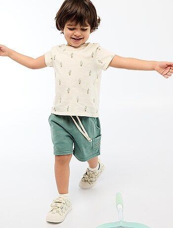 Camiseta lisa de punto de algodón