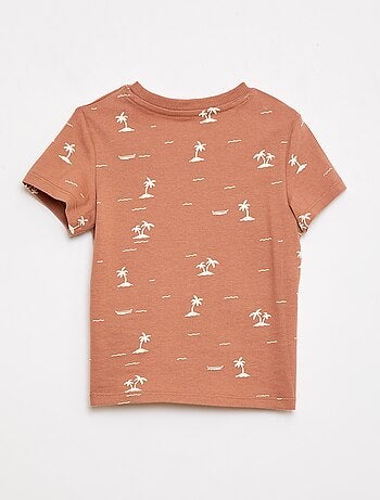 Camiseta lisa de punto de algodón