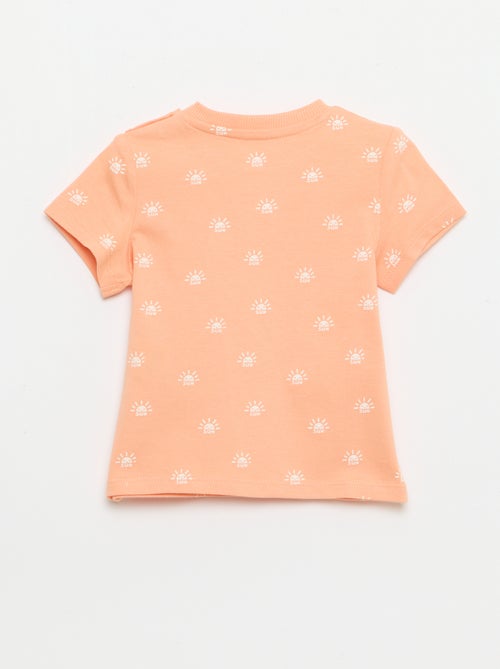Camiseta lisa de punto de algodón - Kiabi