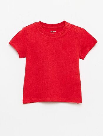 Camiseta lisa de punto de algodón