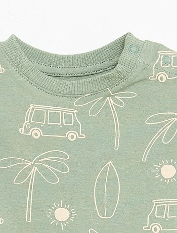 Camiseta lisa de punto de algodón