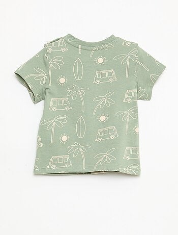 Camiseta lisa de punto de algodón