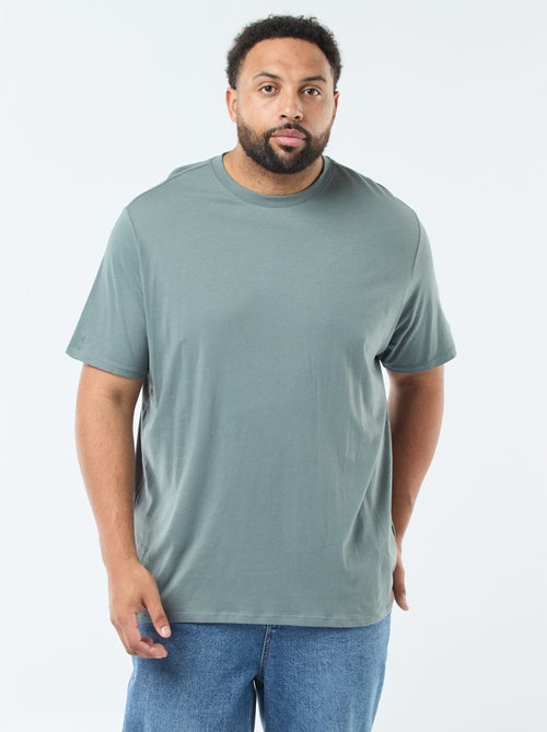 Camiseta lisa de punto jersey - Kiabi