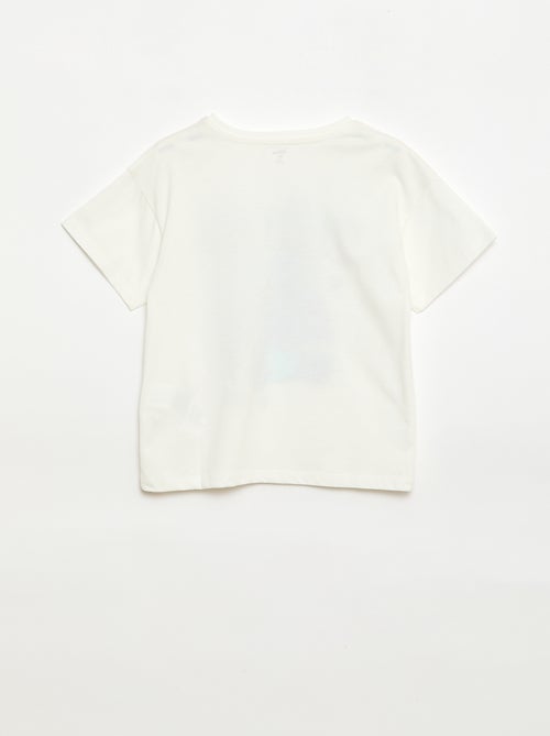 Camiseta lisa 'Disney' 'Stitch' de algodón - Kiabi