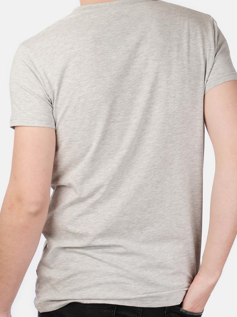 Camiseta lisa Gris - Kiabi