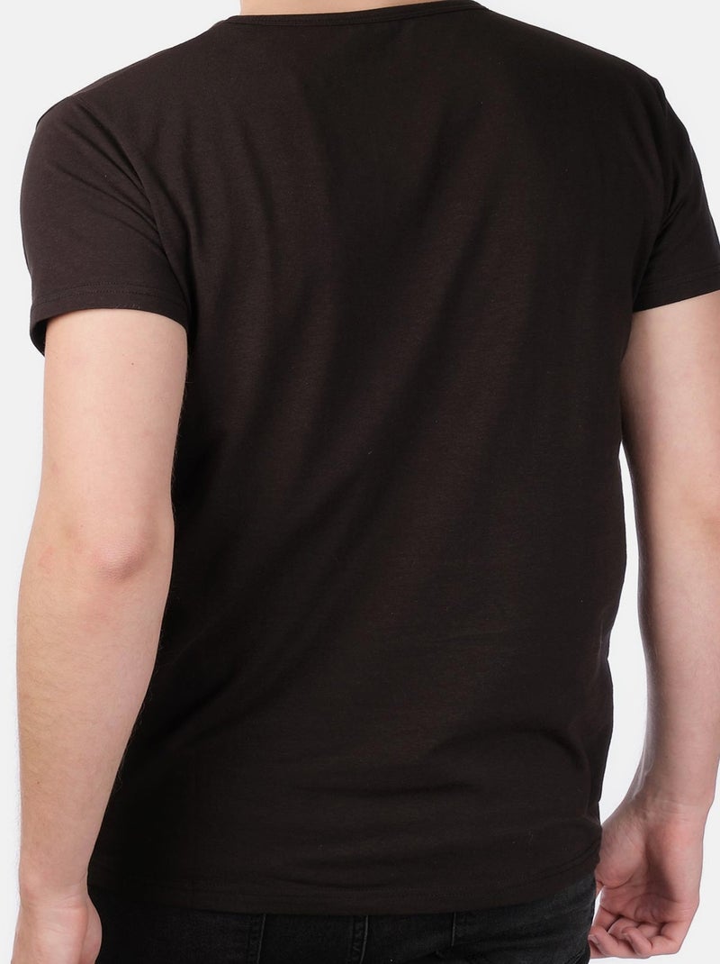 Camiseta lisa Negro - Kiabi
