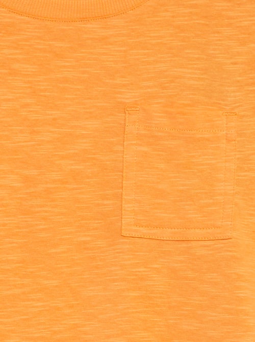 Camiseta lisa oversize con bolsillo - Kiabi