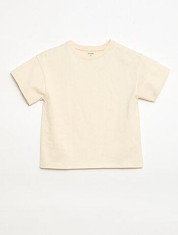 Camiseta de punto jersey de manga corta