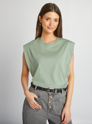 Camiseta lisa sin mangas