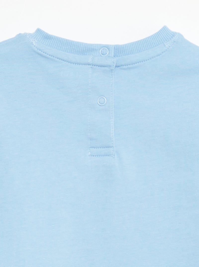 Camiseta lisa sin mangas Azul - Kiabi