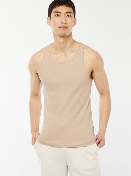 Camiseta lisa sin mangas - Kiabi