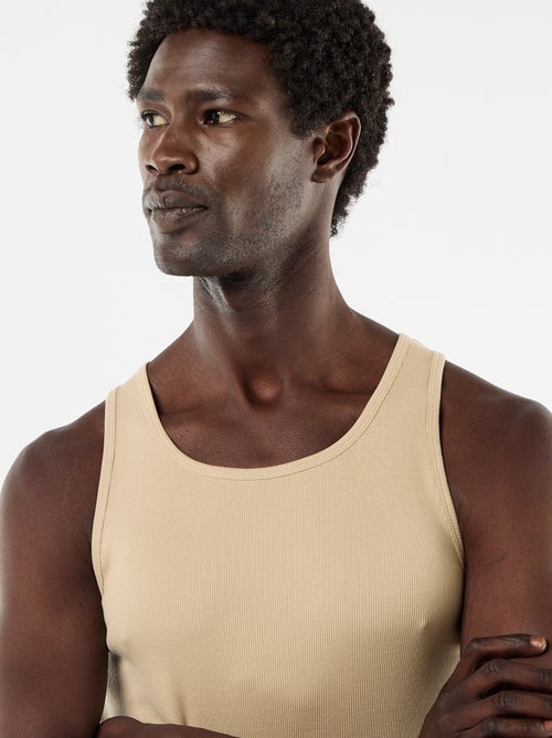 Camiseta lisa sin mangas - Kiabi