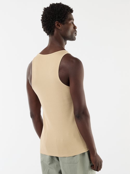 Camiseta lisa sin mangas - Kiabi