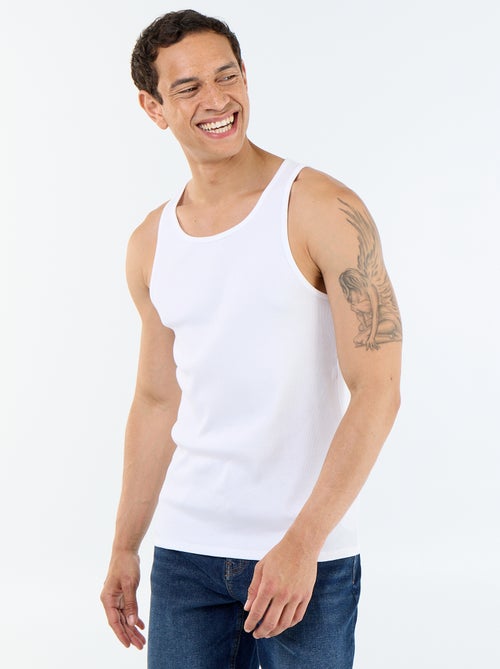 Camiseta lisa sin mangas - Kiabi