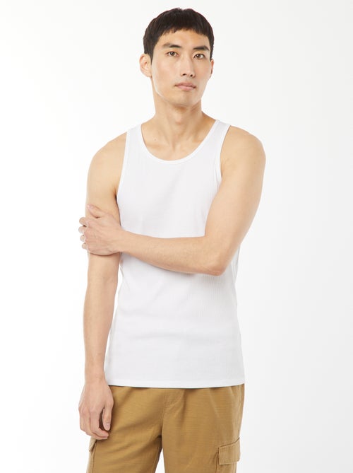 Camiseta lisa sin mangas - Kiabi