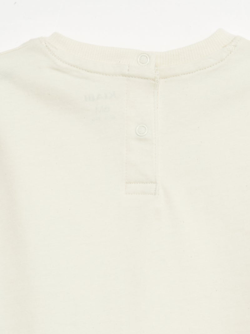 Camiseta lisa sin mangas Crudo - Kiabi