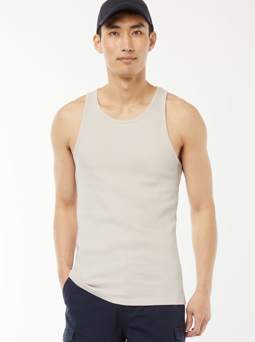 Camiseta lisa sin mangas - Kiabi