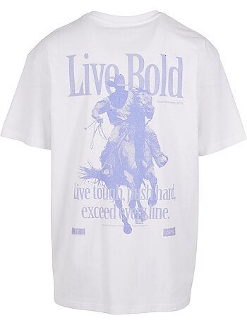 Camiseta live bold para hombre - mister tee