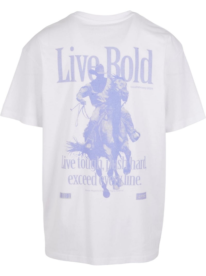 Camiseta live bold para hombre - mister tee Blanco - Kiabi