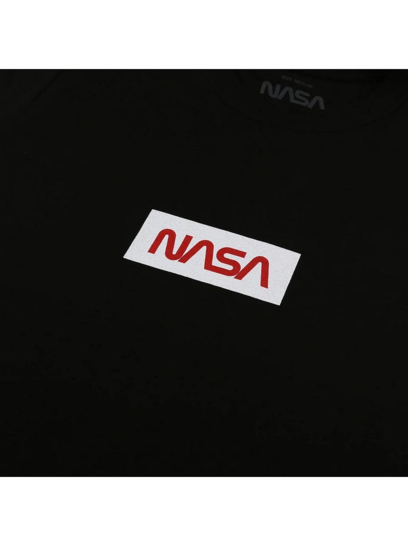 Camiseta logo caja para hombre - nasa Negro - Kiabi