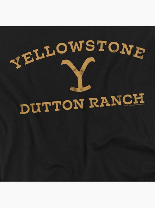 Camiseta logotipo curvado para hombre - yellowstone - Kiabi Camiseta logotipo curvado para hombre - yellowstone - Kiabi