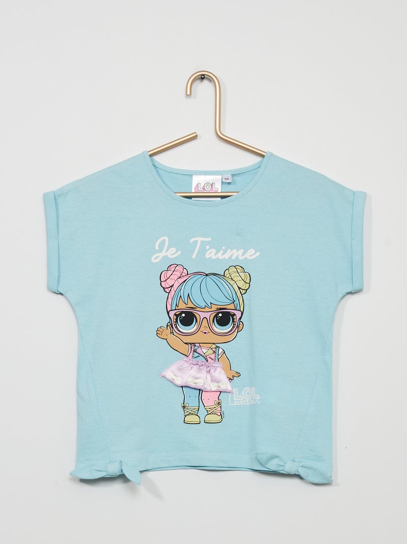 Camiseta 'LOL Surprise' azul - Kiabi