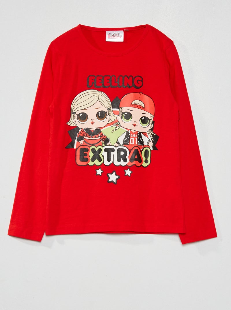 Camiseta 'LOL Surprise' rojo - Kiabi