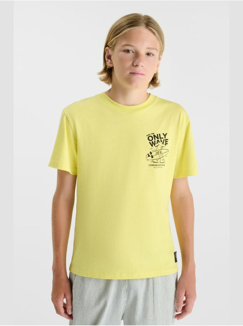 Camiseta LONGBO Amarillo - Kiabi