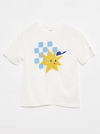 Camiseta loose con adorno - Grafik Edition
