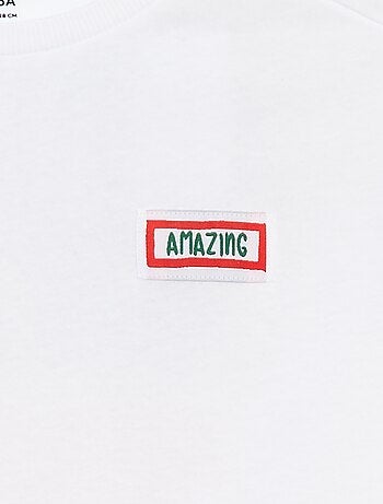 Camiseta loose de manga corta