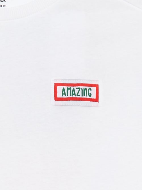 Camiseta loose de manga corta - Kiabi