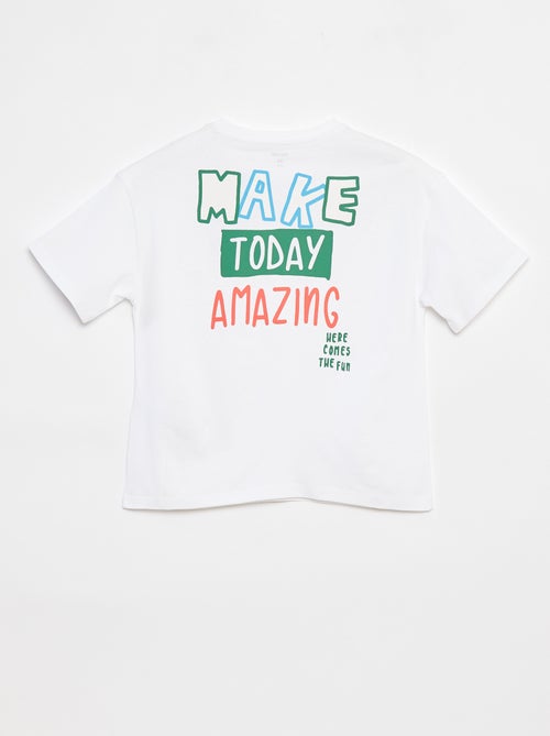 Camiseta loose de manga corta - Kiabi