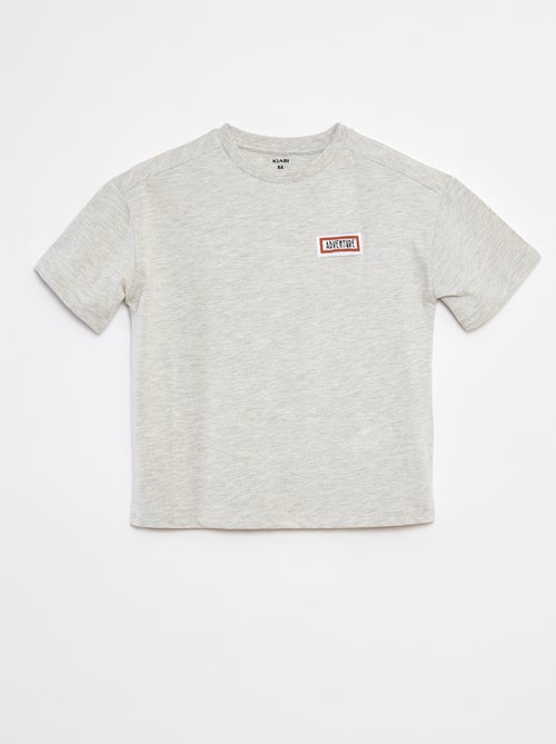 Camiseta loose de manga corta - Kiabi