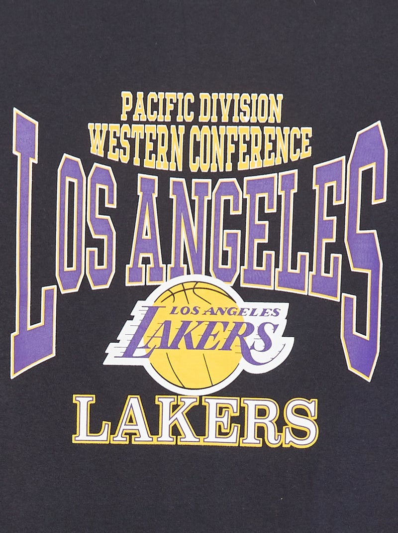 Camiseta loose de manga corta 'NBA' NEGRO - Kiabi