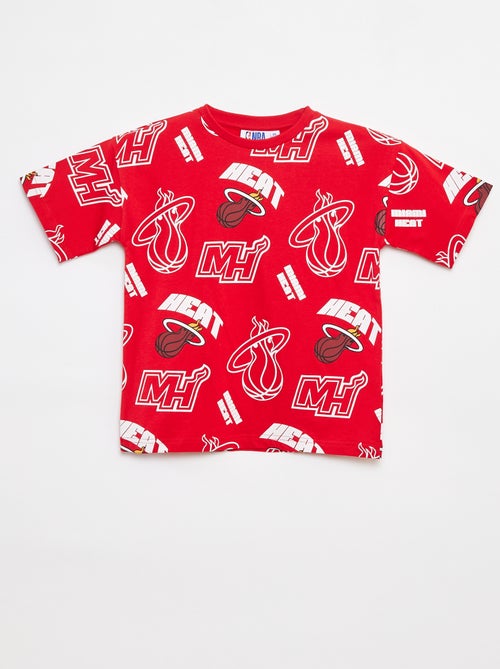 Camiseta loose de manga corta 'NBA' - Kiabi