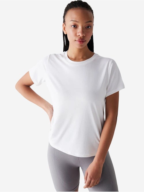 Camiseta loose de modal con cuello redondo roto penti - Kiabi