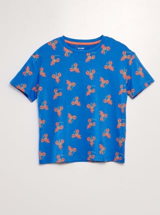 Camiseta loose estampada