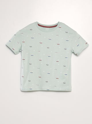 Camiseta loose estampada